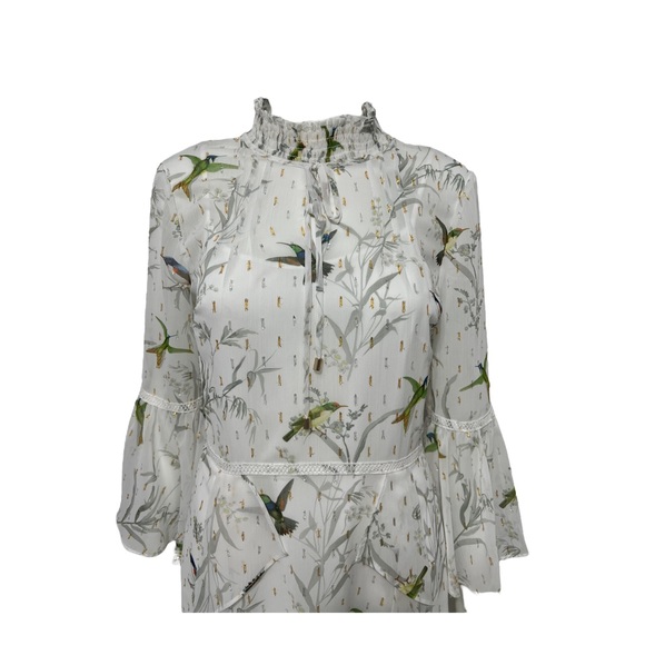 NWT TED BAKER ANDRAY Fortune Layered Ruffle Mint Dress Zs 4 - Picture 7 of 10